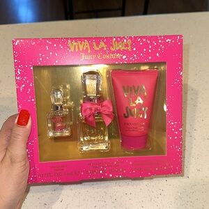 🆕🎁JUICY COUTURE VIVA LA JUICY  FOR WOMAN FRAGRANCE  3PIECE GIFT SEST